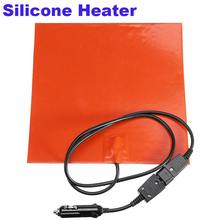 28x28cm 150W Silicone Heater Blanket For Food Delivery Bag Heating 12V Silicone Electric Heating Pads Tape Mat Element Hot Pad 2024 - buy cheap