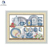 Lienzo de porcelana Joy Sunday DMC 11ct 14ct, Kits de punto de cruz chinos contados impresos para bordado, decoración del hogar, costura 2024 - compra barato