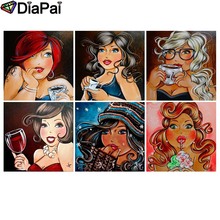 DIAPAI-pintura de diamante 5D DIY "bella pintura al óleo", bordado 3D, punto de cruz, regalo de decoración 2024 - compra barato