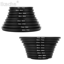 Universal 18pcs 37-82mm 82-37mm Lens Step Up Down Ring Filter Adapter Set 37 49 52 55 58 62 67 72 77 82 mm 2024 - buy cheap