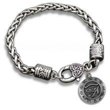 lead and nickle free eye symbol of horus religious charms antique silver bracelet 2024 - buy cheap