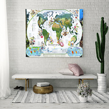 World Map Scenery Printed Polyester Wall Hanging Tapestry Room Decorative Wall Tapestry Carpet Beach Towel Rectangle Tablecloth 2024 - buy cheap