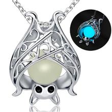 Fashion Pendant Chain Luminous Pendant Fashion Jewelry Animal Glowing Bat Necklaces&Pendants For Women 2018 hot dropshipping 2024 - buy cheap