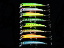 8 Pieces Minnow Bait 7.3g 9.5cm 2 Treble Hook Lure Swimbait Wobbler Vibration Pesca Fishing Tackle 2024 - buy cheap