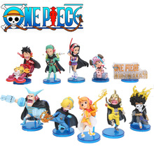 5pcs/set Anime One Piece World Figure WCF Mugiwara56 vol.1 Luffy Zoro Nico Chopper Nami Usopp Sanji Brook Franky figure Toys 2024 - buy cheap