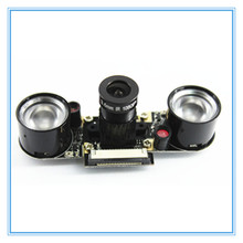 Raspberry Pi 3 камера ночного видения рыбий глаз 5MP OV5647 72 градусов фокусное расстояние регулируемая камера для Raspberry Pi 3 Model B Plus 2024 - купить недорого