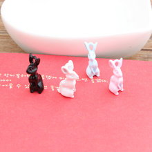 Recién llegado Kawaii 3D conejo blanco aleación joyería collares y pendientes DIY pulsera encantos 50 Uds Rhonestone llavero joyería encanto 2024 - compra barato