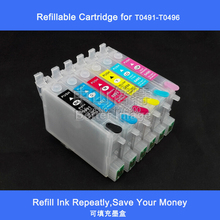 XIMO T0481-T0486 Chipped Refillable ink cartridge without ink  for R200 R220 R300 R340 RX500 RX600 RX620 etc. 2024 - buy cheap