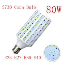 Light Bulb E26 E27 LED Lamp E39 E40 LED Bulb SMD5730 110V 220V 80W 216Leds Corn Bulb Light Bulb  High brightness Corn Light 2024 - buy cheap