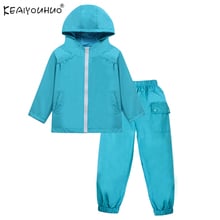 Conjunto de agasalho de outono para meninos, conjunto com duas peças blusa de chuva esportiva para meninas 2 4 5 6 2024 - compre barato