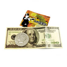 Coin To Bill Dollar Coins Magic Tricks Toys Props Wholesale And Retail 2024 - buy cheap
