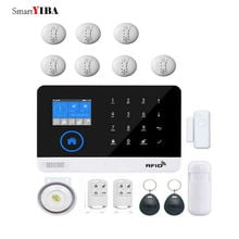 SmartYIBA WIFI GSM Auto Dial RFID Wireless Alarm Security Door Open Motion Sensor Fire Protection SMS APP Control Alarm System 2024 - buy cheap