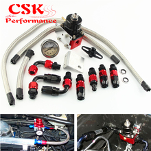 Adjustable Fuel Pressure Regulator + Gauge Kit FIT FOR CIVIC DSM STI GTI EVO r+k 2024 - buy cheap
