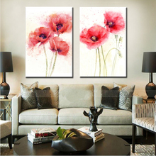 Abstract Watercolor Canvas Painting Minimalism Poppy Digital Printed Poster Wall Oil Painting for Living Room Home Decor Gift 2024 - buy cheap