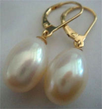 Pendiente de perla blanca AAA + Mar del Sur, 12-15mm, 14kgp, oro amarillo, envío gratis 2024 - compra barato
