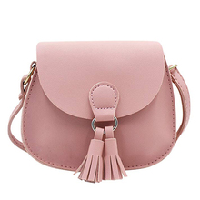 Cute Cat Tassel Shoulder Bag Small Mini Coin Purse Messenger Bag Crossbody Satchel For Kids Girls, Color D Pink(4.7x3.9) 2024 - buy cheap