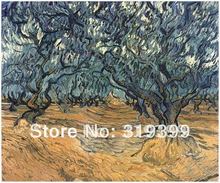 Reproducción de pintura al óleo de Vicent Van Gogh sobre lienzo de lino, olivos, 100% hecho a mano, envío gratuito por DHL, calidad de museo 2024 - compra barato