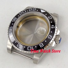 40mm GMT version Sapphire glass black ceramic bezel 316L stainless steel Watch Case fit Miyota 8215 ETA 2836 movement C16 2024 - buy cheap