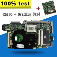Computadora Portátil placa base + 1GB GT220M | tarjeta gráfica para For Asus K51 K51IO K61IC K70IO Pro66IC X66IC K61IC Pro79L K70IC X70I portátil placa base 2024 - compra barato