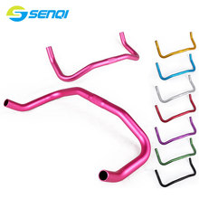 390*25.4mm Aluminum Alloy Bike Bend Bar 8 Colours Anode Process Fixed Gear Bicycle Road Handlebar CSW025 2024 - buy cheap