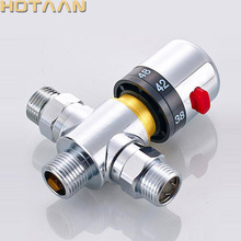 High Quanlity DN15(G1/2) Brass Thermostatic Mixing Valve Automatic Temperature Control Valve Solar Energy Pipe Thermostat Valve 2024 - buy cheap