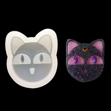 Molde de resina de flores secas, forma de gato decorativa de silicone fofo para artesanato diy moldes de resina tipo gato para joias 2024 - compre barato