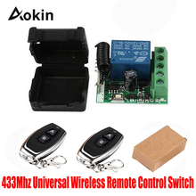 433Mhz Universal Wireless Remote Switch DC 12V 1CH relay Receiver Module and 4 pieces RF Transmitter 433 Mhz Remote Controls 2024 - buy cheap