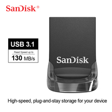 SanDisk Ultra Fit USB 3.1 Flash Drive CZ430 64GB 128GB 256GB Mini USB3.1 Pen Drive Up To 130MB/s  High Speed USB Stick 16GB 32GB 2024 - buy cheap