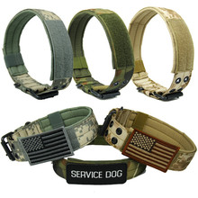 4.5cm Width Durable Nylon Tactical Dog Collar Outdoor Adjustable Military Dog Collar Dog Police Pet Products Wholesale 2024 - buy cheap