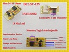 Mini interruptor com controle remoto DC3.5V-12V, comutador de energia led sem fio com 4.5v, 7.4v, 5v, 6v, v, 9v, 12v sem com - compare preços