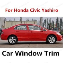 hot sell stainless steel window frame decoration trim for Honda Civic Yashiro window trims without center pillar 2024 - buy cheap