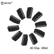 KEYYOU 10X Transponder 4C Chip 40Bit For Toyota Corolla Crown 2005 2006 2007 2008 2009 2010 2011 Remote Car Key Blank Carbon 2024 - buy cheap