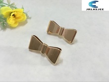 Free delivery (6 PCS/lot) beautiful golden bow sandal shoes button clip DIY manual metal Shoe Decorations 2024 - купить недорого