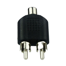 10Pcs 1 RCA Female to 2 RCA Male AV Y-Splitter Adapter Connector for Audio Cable 2024 - buy cheap