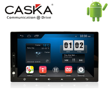 7" Caska 2 Din Car Dvd Player Pc Gps Navigation Stereo Video Multimedia Capacitive Screen Android 4.4.2 Universal DVD Player APP 2024 - buy cheap