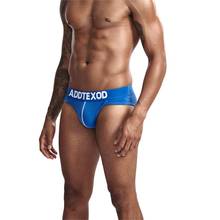 ADDTEXOD Brand Men Underwear Mesh Qucik-Dry Sexy Men Breathable Mens Slip Cueca Male Panties Underpants Briefs 2024 - buy cheap