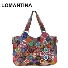 Bolso de mano con flores para mujer, bandolera Vintage de gran capacidad, a la moda 2024 - compra barato