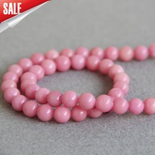 8mm Accessory Crafts Rose Red Chalcedony Round DIY Stone 15inch Loose Beads Girl Fashion Jewelry Making Wholesale Fitting Female 2024 - buy cheap