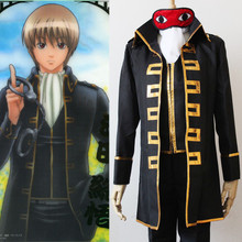 Fantasia de cosplay gintama okita sougo, fantasia masculina de halloween harajuku, anime hijikata toshirou 4 em 1 top + calça + colete + cachecol 2024 - compre barato