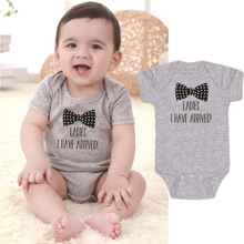 0-24 Monthes Baby Jumpsuit Letters Printing Gray Cotton Infant Boy Girl Romper Baby Girl Clothes Newbonr Romper 2024 - buy cheap