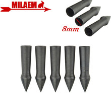 6/12 pcs Aço Tiro Com Arco Flecha Broadheads Seta 100gr Ponto Alvo Dicas Fit OD 7 milímetros haste da Flecha de Caça acessórios de fotografia 2024 - compre barato