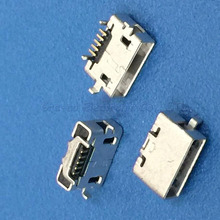 100pcs/lot Micro 5P USB JACK AB type Square Port with horn USB Female socket Tablet PC phone tail plug 2024 - buy cheap
