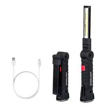 COB LED Work Light Handheld Torch Cordless Folding Lights USB Rechargeable Emergency Portable Magnetic for Outdoor Factory 2024 - buy cheap