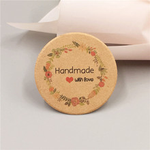 800Pcs/Lot Kraft Paper Simple Style Round Hanging Head Tags For Children's Cute Doll Price Card Paper Tags Accept Customization 2024 - buy cheap