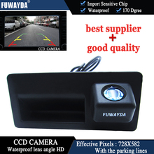 FUWAYDA автомобильная ручка багажника цветная HD CCD Автомобильная камера заднего вида парковочная камера заднего вида для Audi A4 A6 A8L S5 Q3 Q5 Водонепроницаемая 170 градусов 2024 - купить недорого
