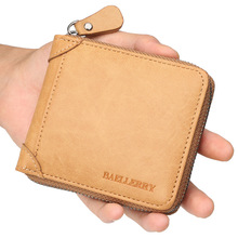 New Baellerry Wallet Male Man Wallets Small Zipper Coins Purse Casual Vintage Money Change Pocket Credit Card Holders 2024 - buy cheap