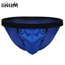 iiniim Mens Lingerie Panties Shiny Bulge Pouch Jockstraps Low Rise Bikini Gay Briefs Sexy Men Male Underwear Underpants 2024 - buy cheap