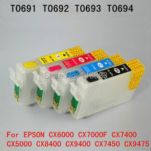 1 set 69 T0691-T0694 Refillable ink cartridge for EPSON CX6000 CX5000 CX7000F CX7400 CX8400 CX9400 CX7450 printers 2024 - buy cheap