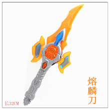 Armor Warrior With Tile Equipment Unique Acousto-optic Boy Gift Toys Melt Our Knife Sword Weapon Category Plastic 5-7 Years 2024 - buy cheap