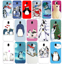 Capa 271h cor de pinguim polar e urso macio, silicone tpu, capa para samsung j3 j5 j7 2016 2017 a3 2016 a5 2017 a6 2018 2024 - compre barato